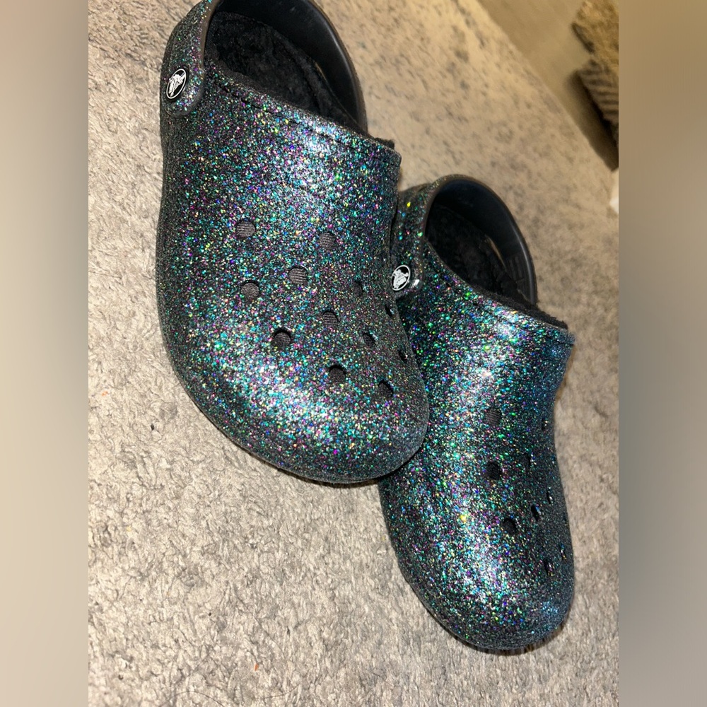 Sparkly crocs